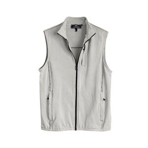 Vineyard Vines Performance Zip-Up Vest Light Gray Men’s Size S